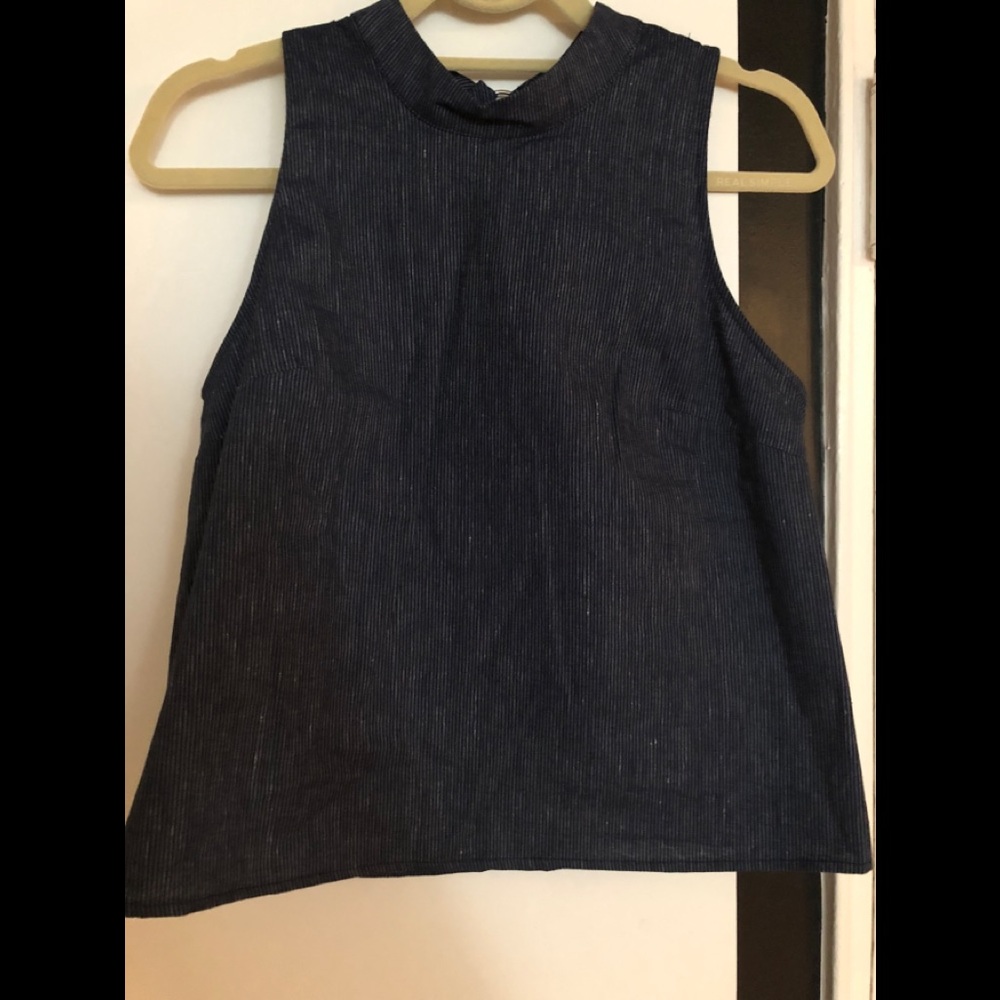BCBGeneration, denim top.